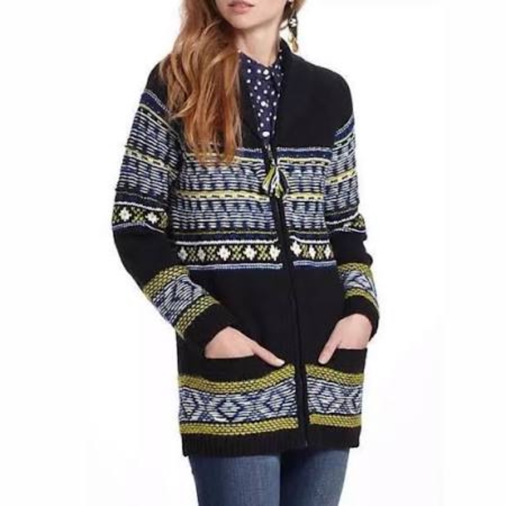 [Anthropology] Sparrow, wool sweater coat, L